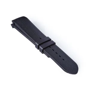 Integrated Rubber Strap - Black
