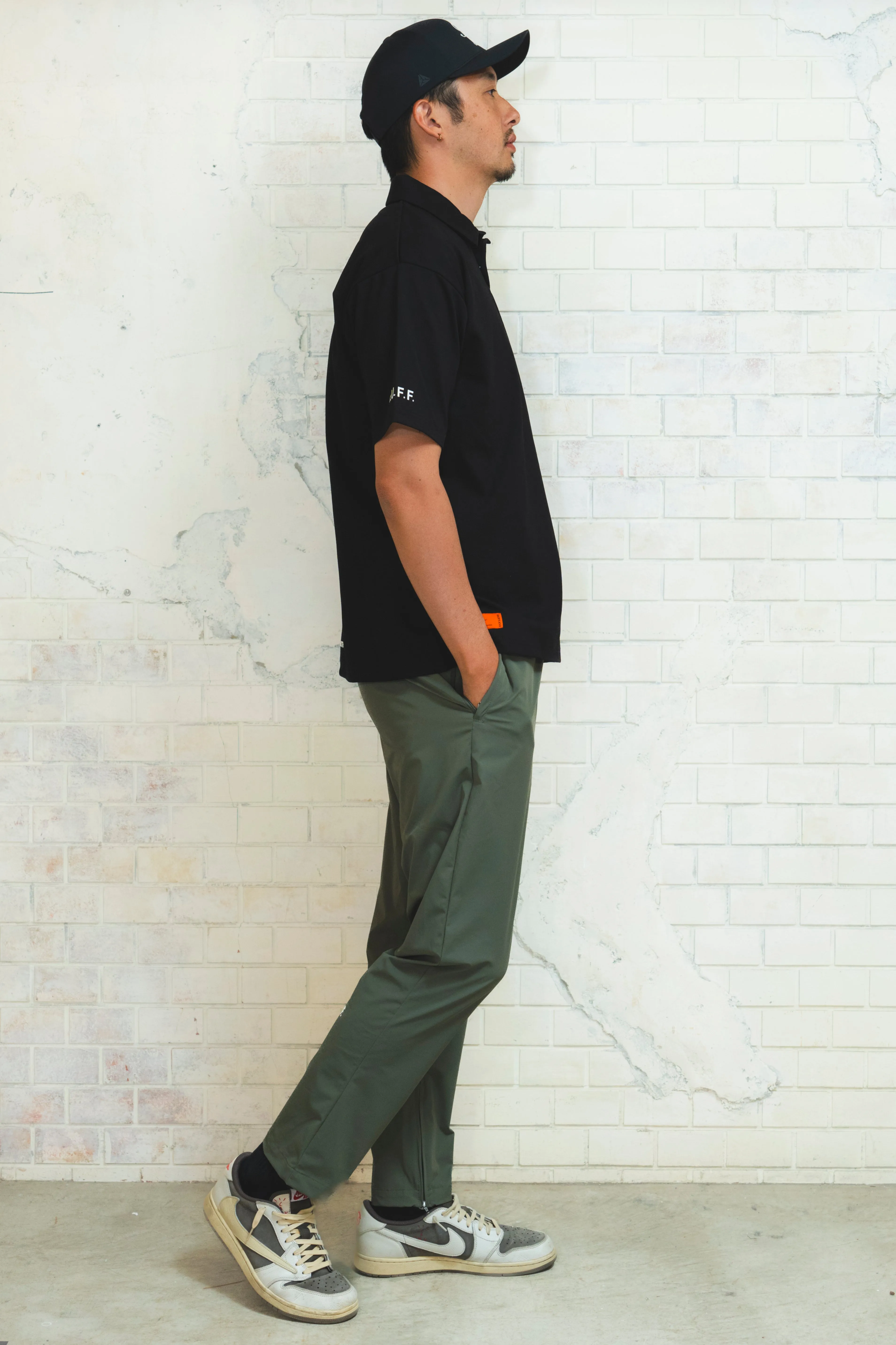 IR RF LOGO S/S POLO BLACK
