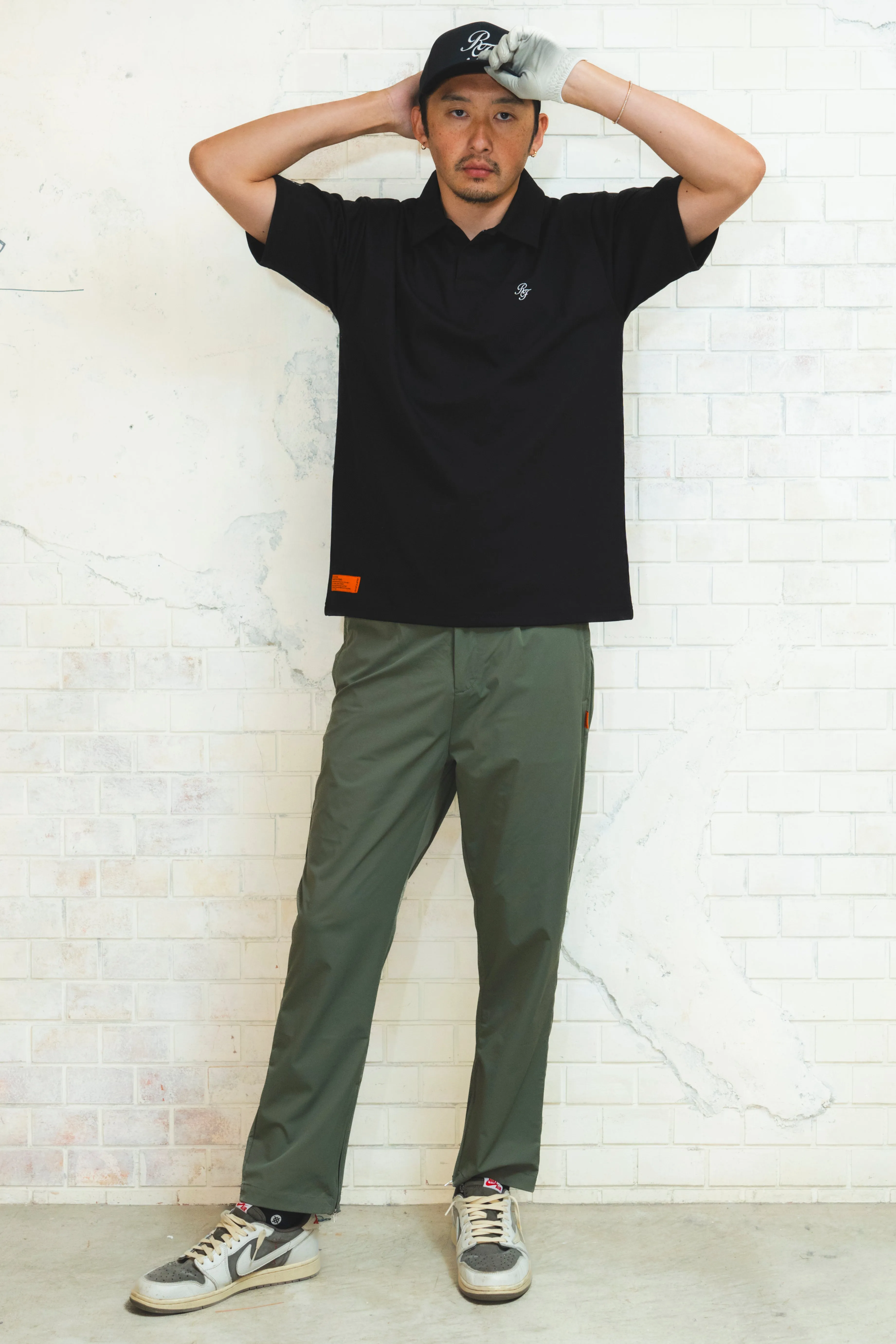 IR RF LOGO S/S POLO BLACK
