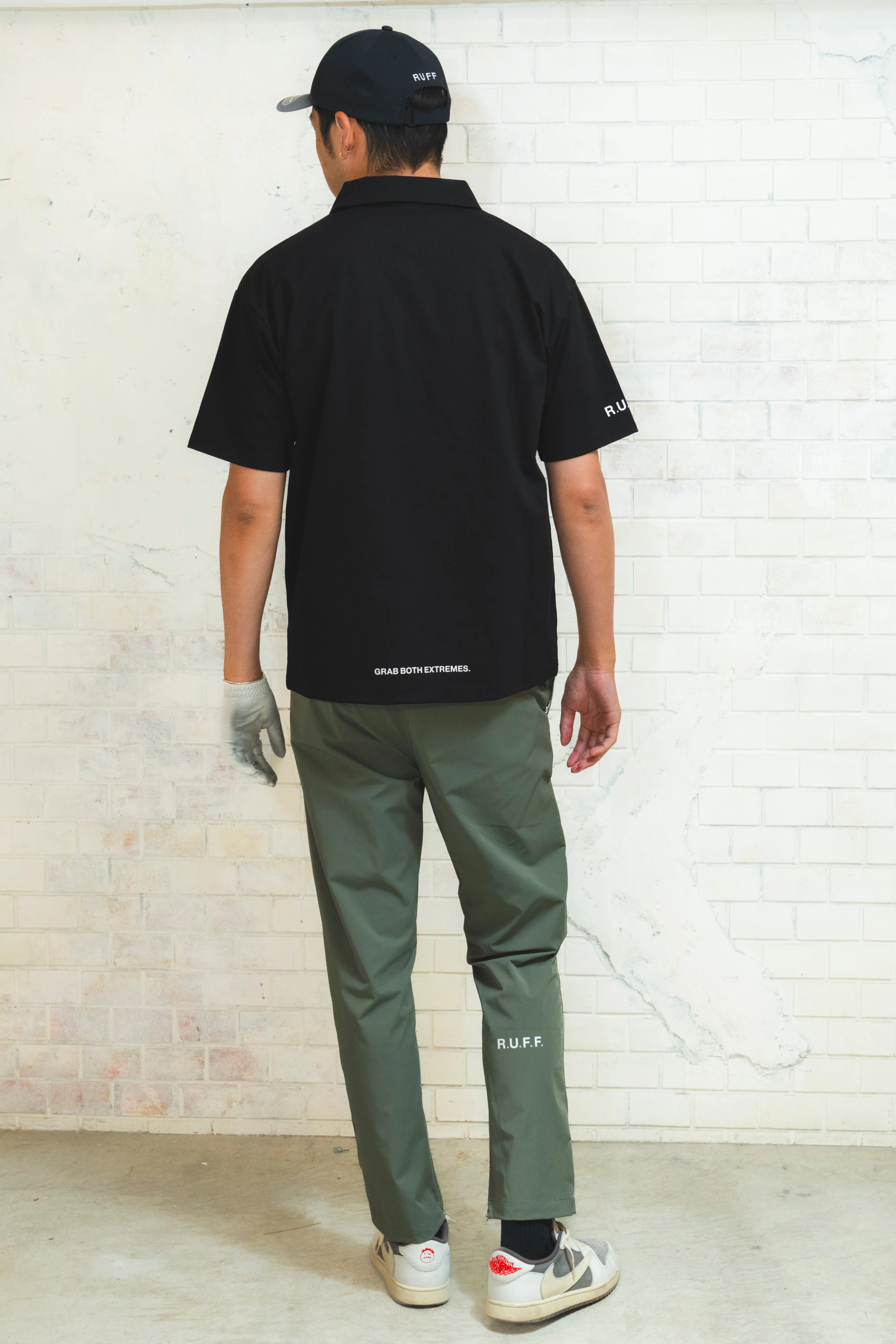 IR RF LOGO S/S POLO BLACK
