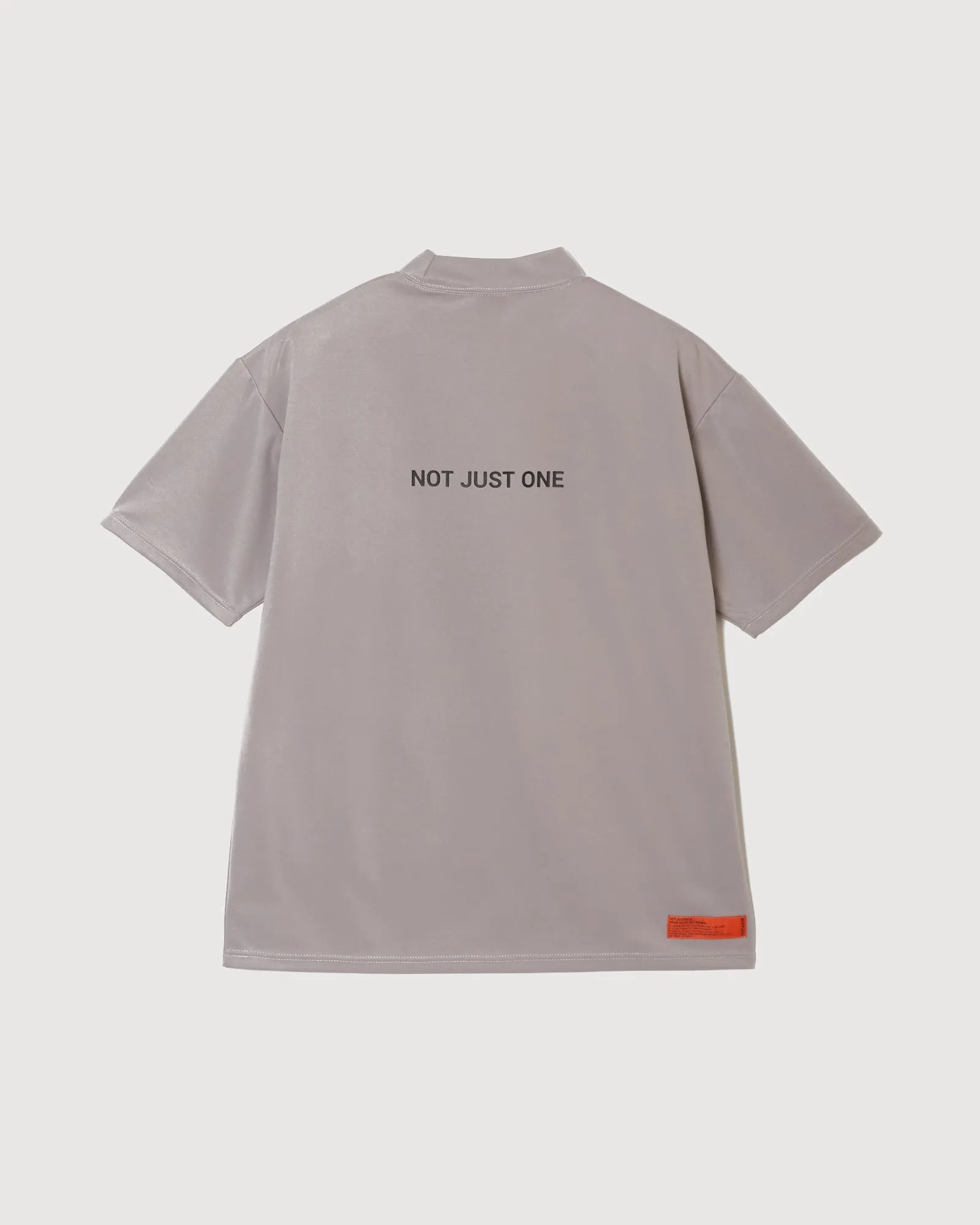 IR RUFF S/S MOCK NECK TEE GREY