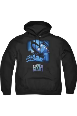 Iron Giant Giant And Hogarth Adult Pull Over Hoodie / Hooded Sweatshirt