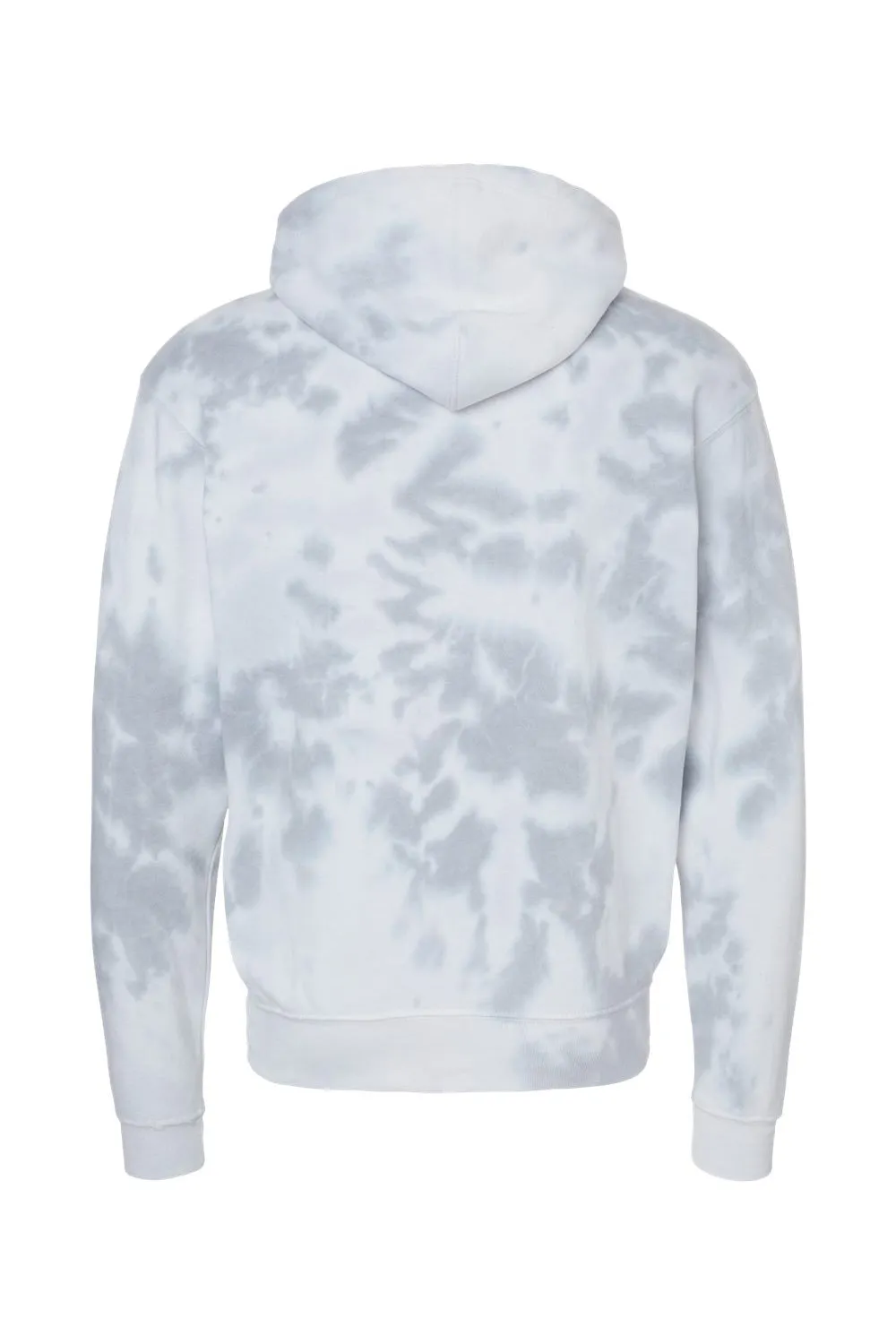 J America Mens Tie-Dye Hooded Sweatshirt Hoodie w/ Pouch Pocket - Grey