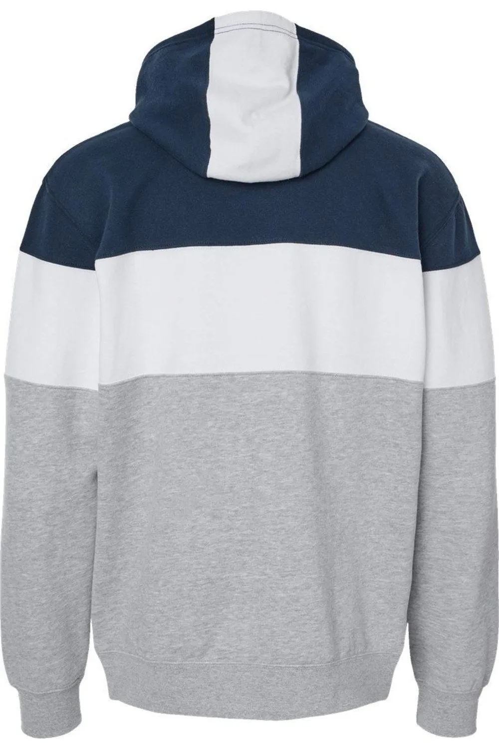 J. America Varsity Fleece Colorblocked Hooded Sweatshirt