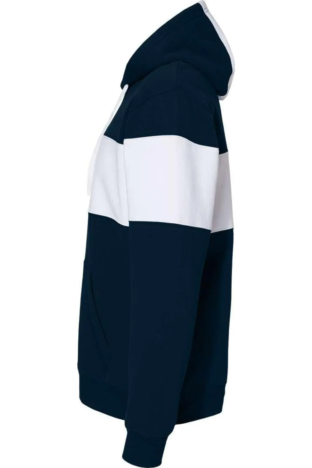 J. America Varsity Fleece Colorblocked Hooded Sweatshirt