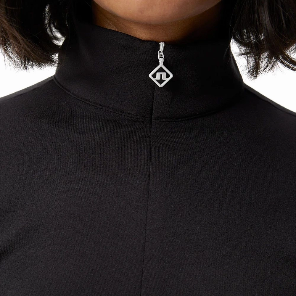 J.Lindeberg Coockies Mid Layer Golf Pullover Black - FW23 Women