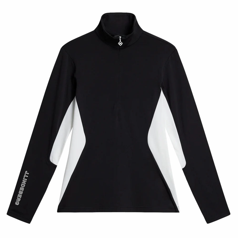 J.Lindeberg Coockies Mid Layer Golf Pullover Black - FW23 Women