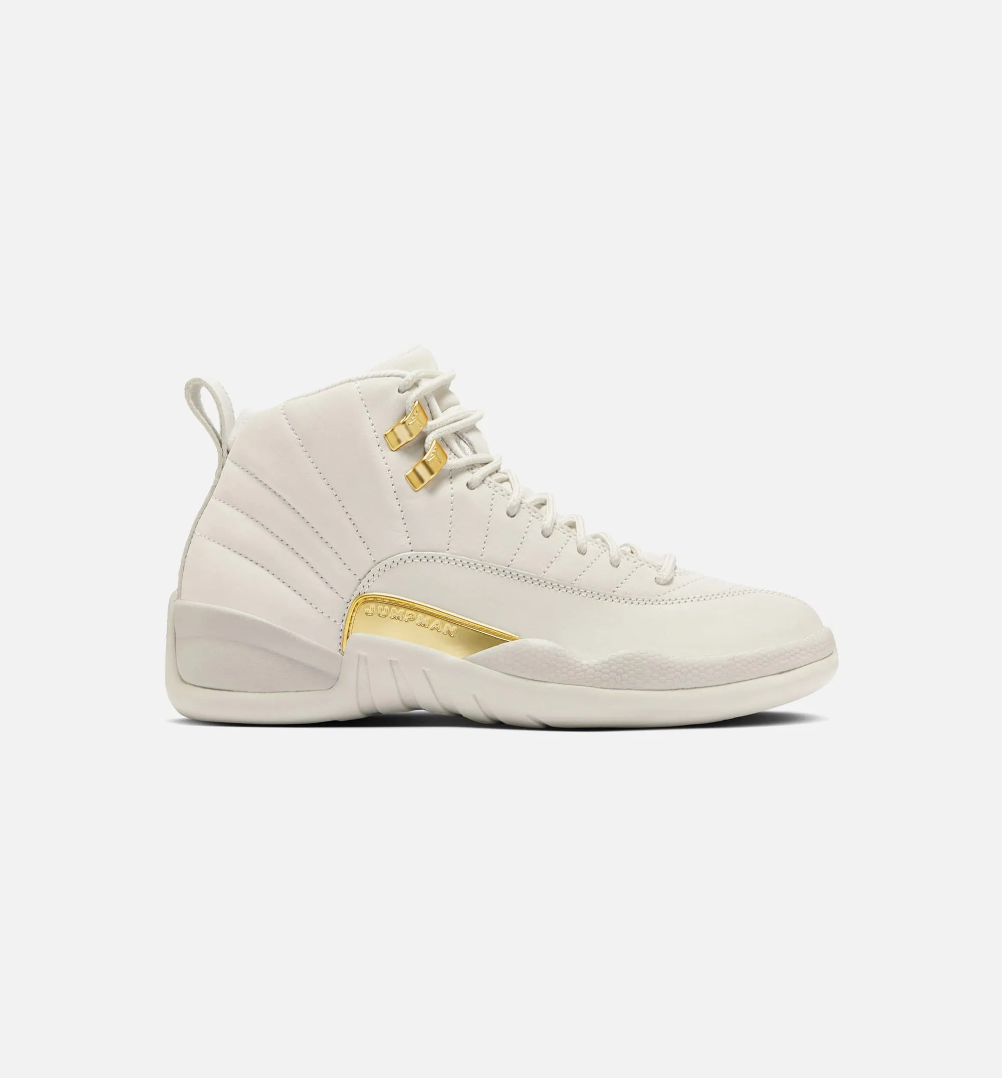 Jordan Clothing Air Jordan 12 Retro Phantom Womens Lifestyle Shoe - Phantom/Metallic Gold/White