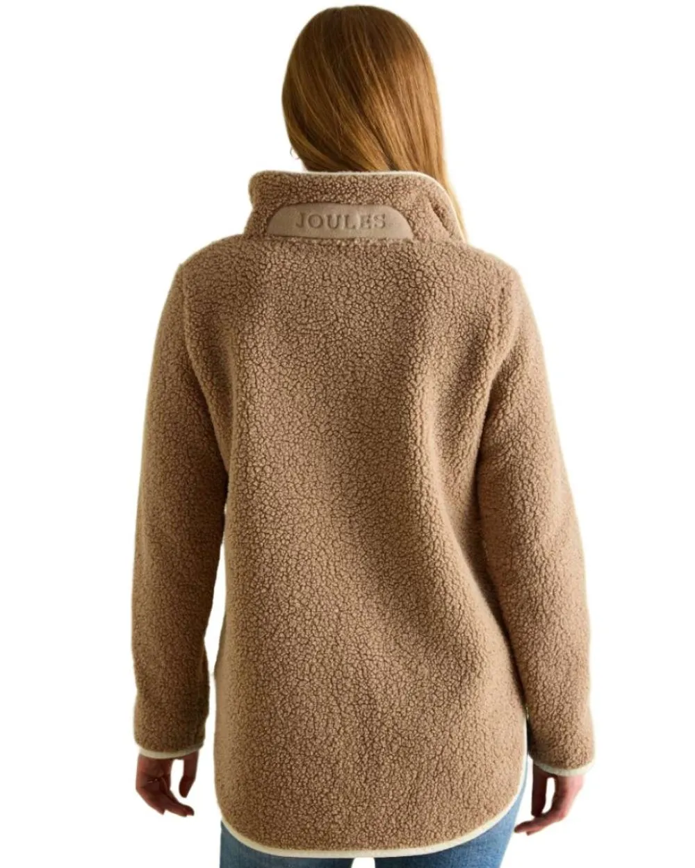 Joules Aldeburgh Quarter Zip Borg Fleece Jacket Joules Clothing