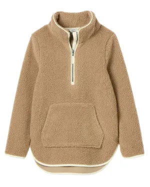 Joules Aldeburgh Quarter Zip Borg Fleece Jacket Joules Clothing