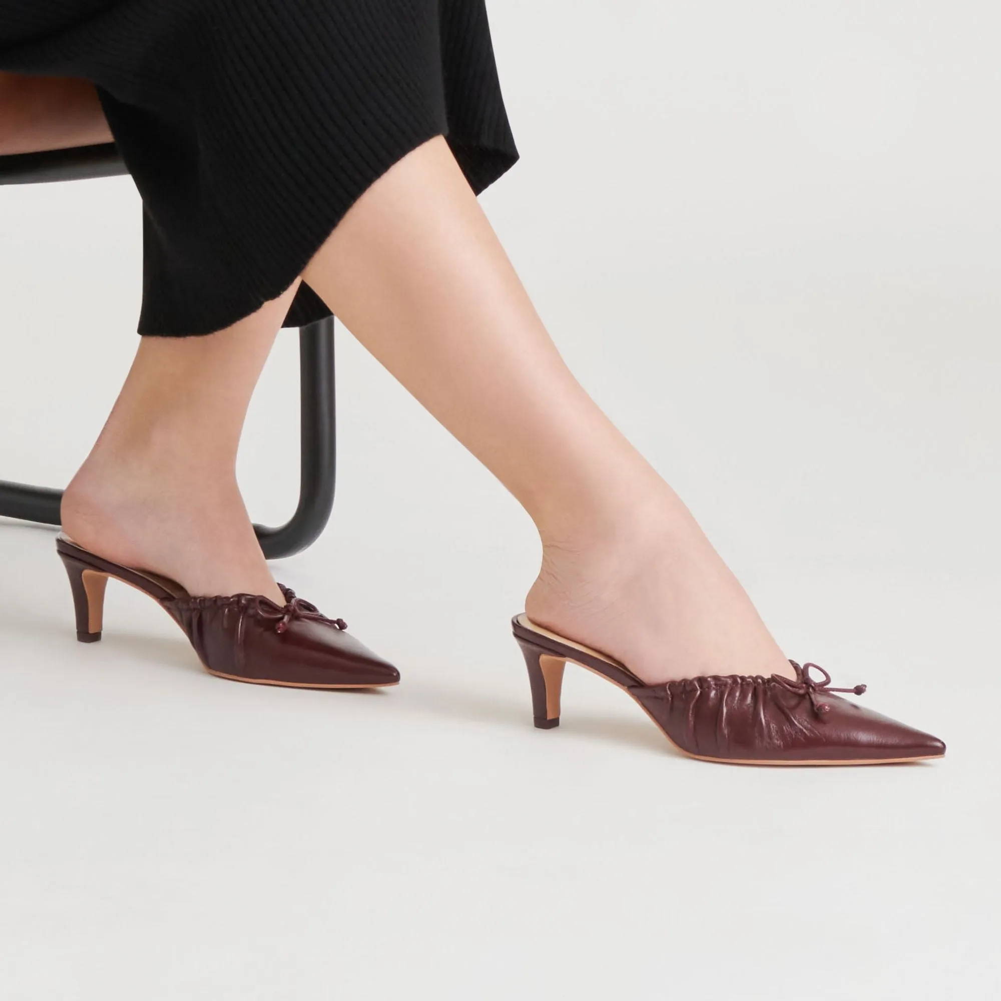 Kairi Heels Cranberry Crinkle Patent