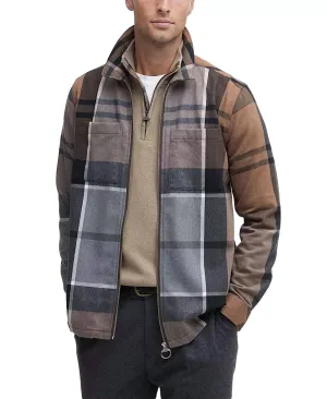 Lannich Tartan Brushed Twill Shirt Jacket In Cedearwood