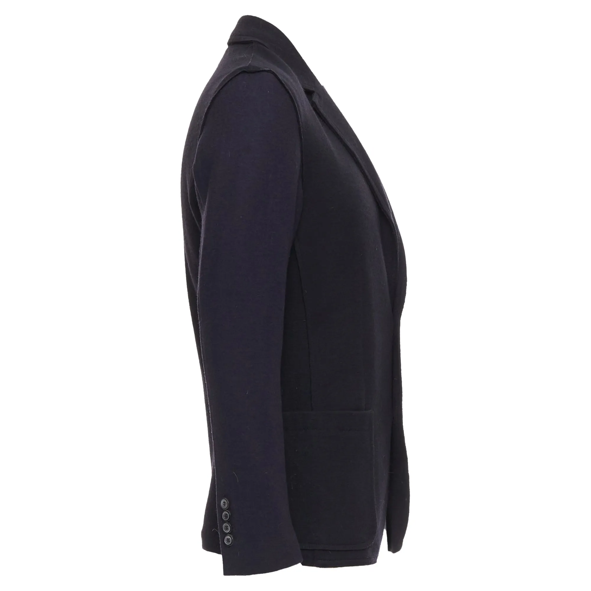 Lanvin Bicolour Wool Blend Pocketed Blazer Jacket