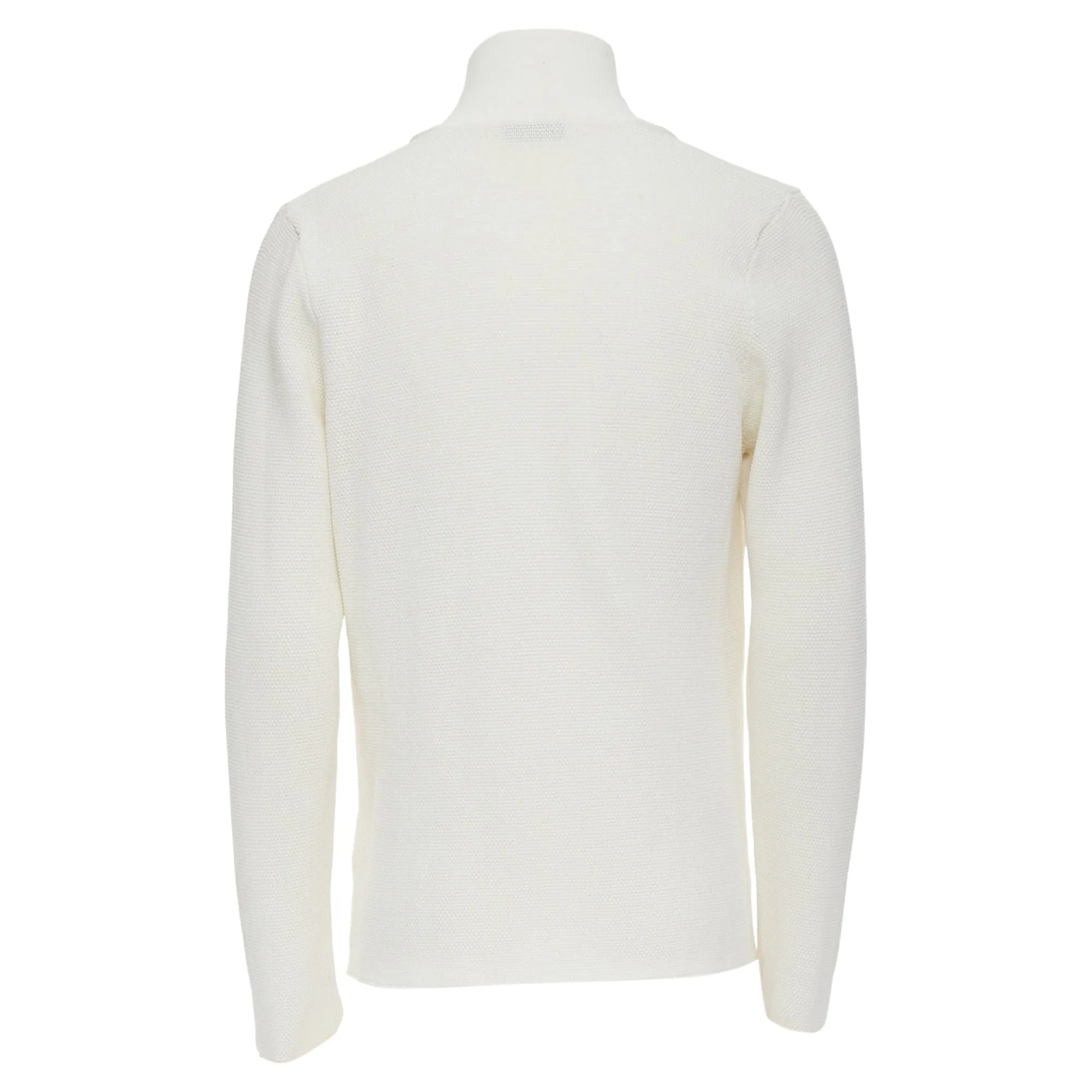 Lanvin Cotton Skinny Lapel Knitted Buttons Pocketed Blazer