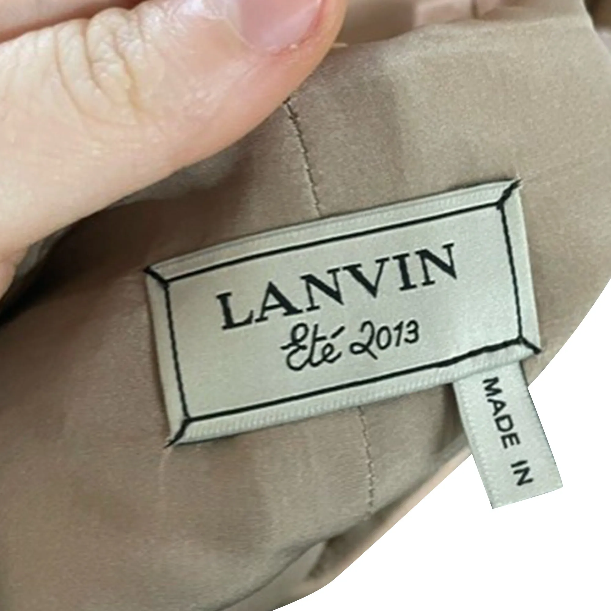 Lanvin Shorts in Nude Cotton