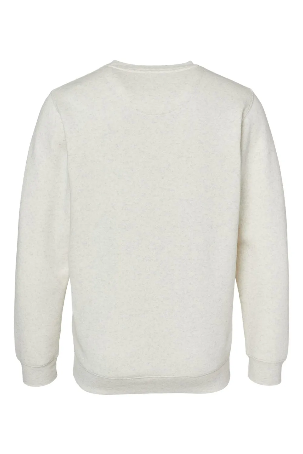 LAT Mens Elevated Fleece Crewneck Sweatshirt - Heather Natural