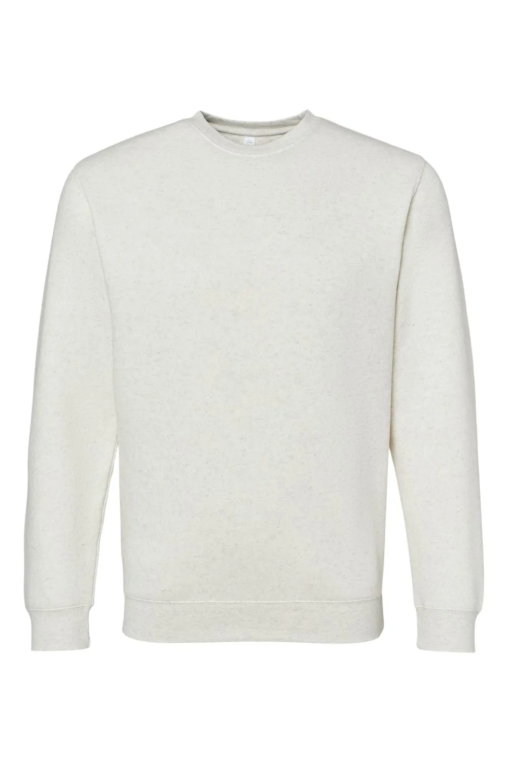 LAT Mens Elevated Fleece Crewneck Sweatshirt - Heather Natural