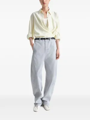 LEMAIRE - Women Straight Collar Twisted Top Clothing_lemaire