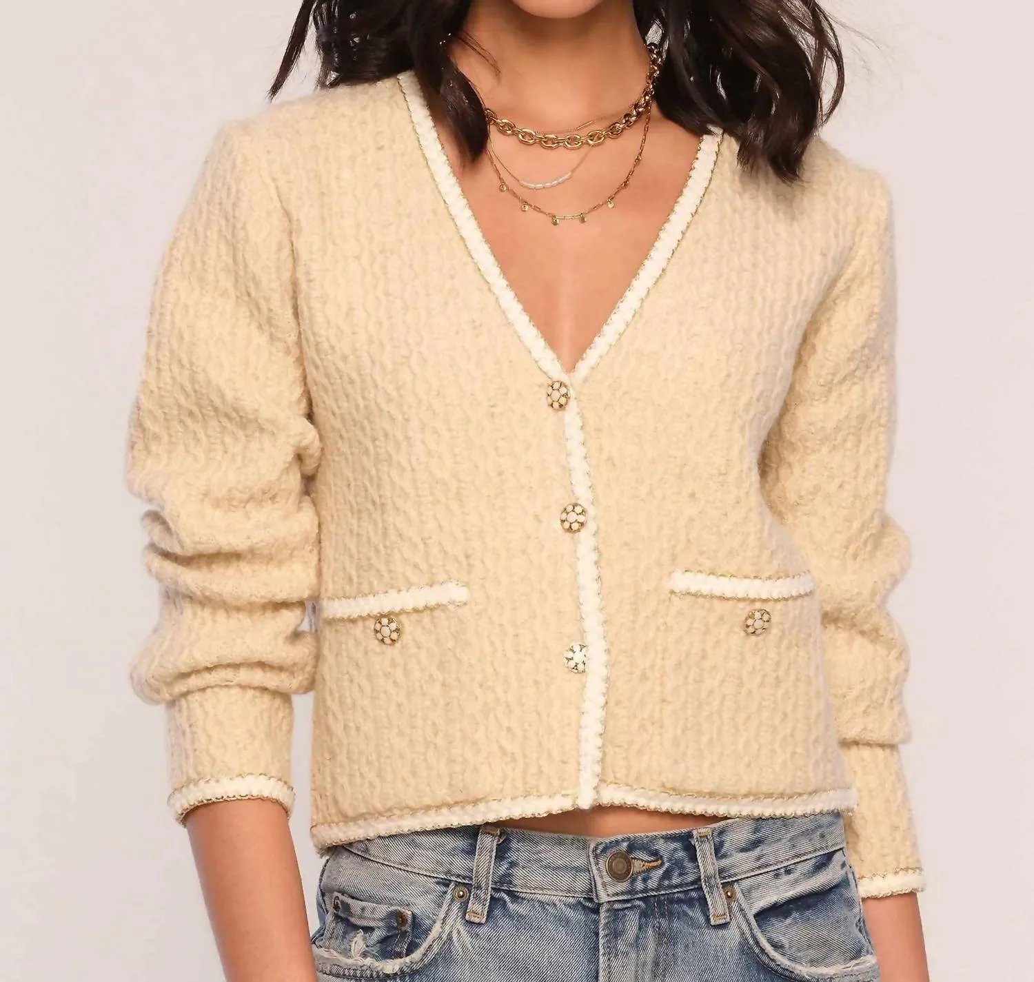 Leo Cardigan In Ivory