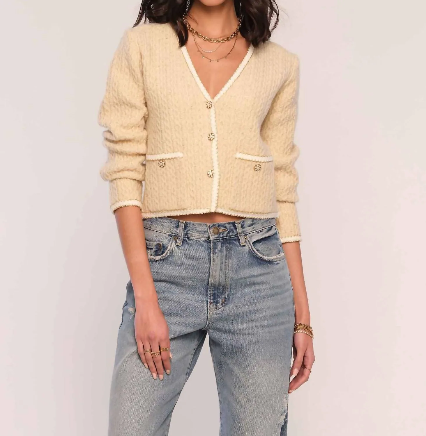Leo Cardigan In Ivory