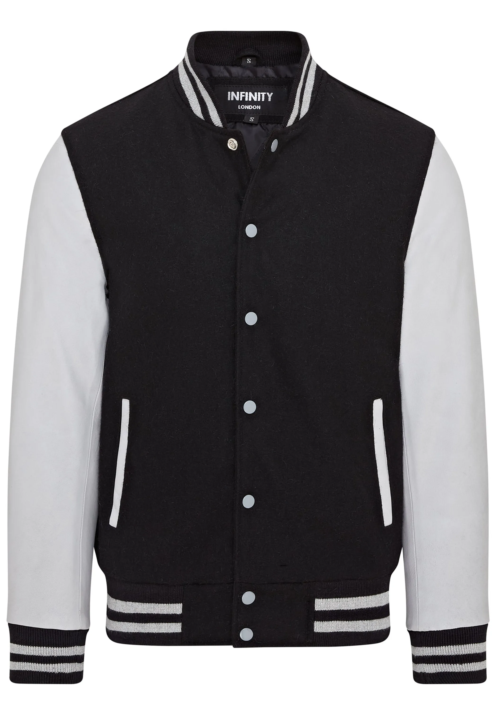 Letterman Baseball Wool Leather Varsity Bomber Jacket - Genoa