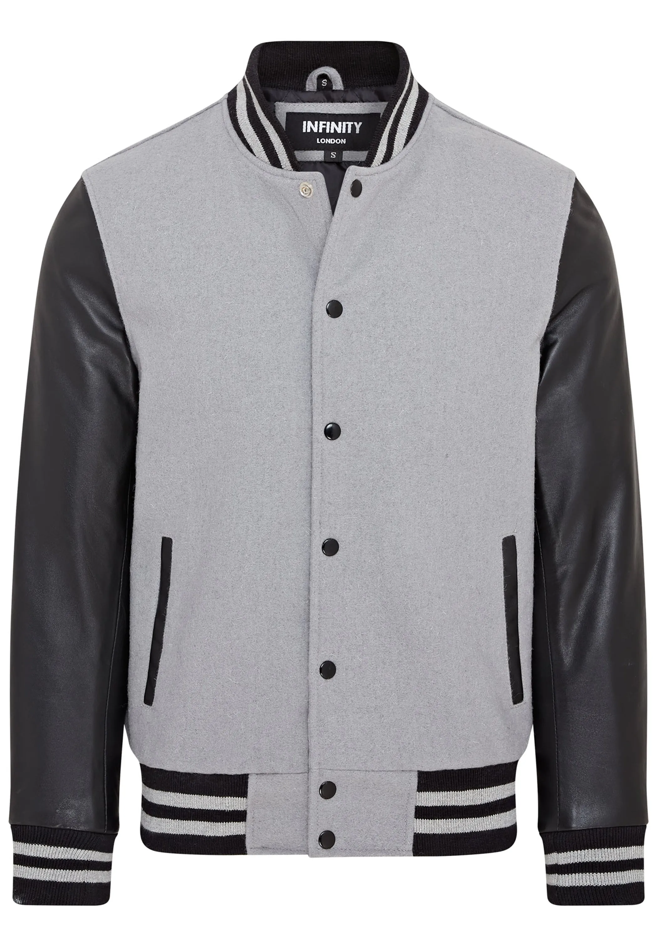 Letterman Baseball Wool Leather Varsity Bomber Jacket - Genoa