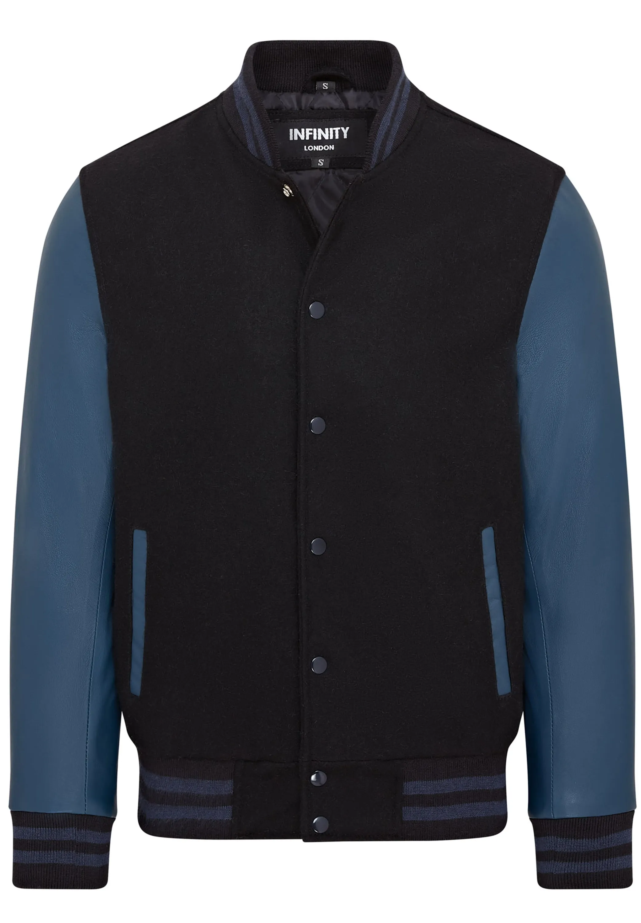 Letterman Baseball Wool Leather Varsity Bomber Jacket - Genoa