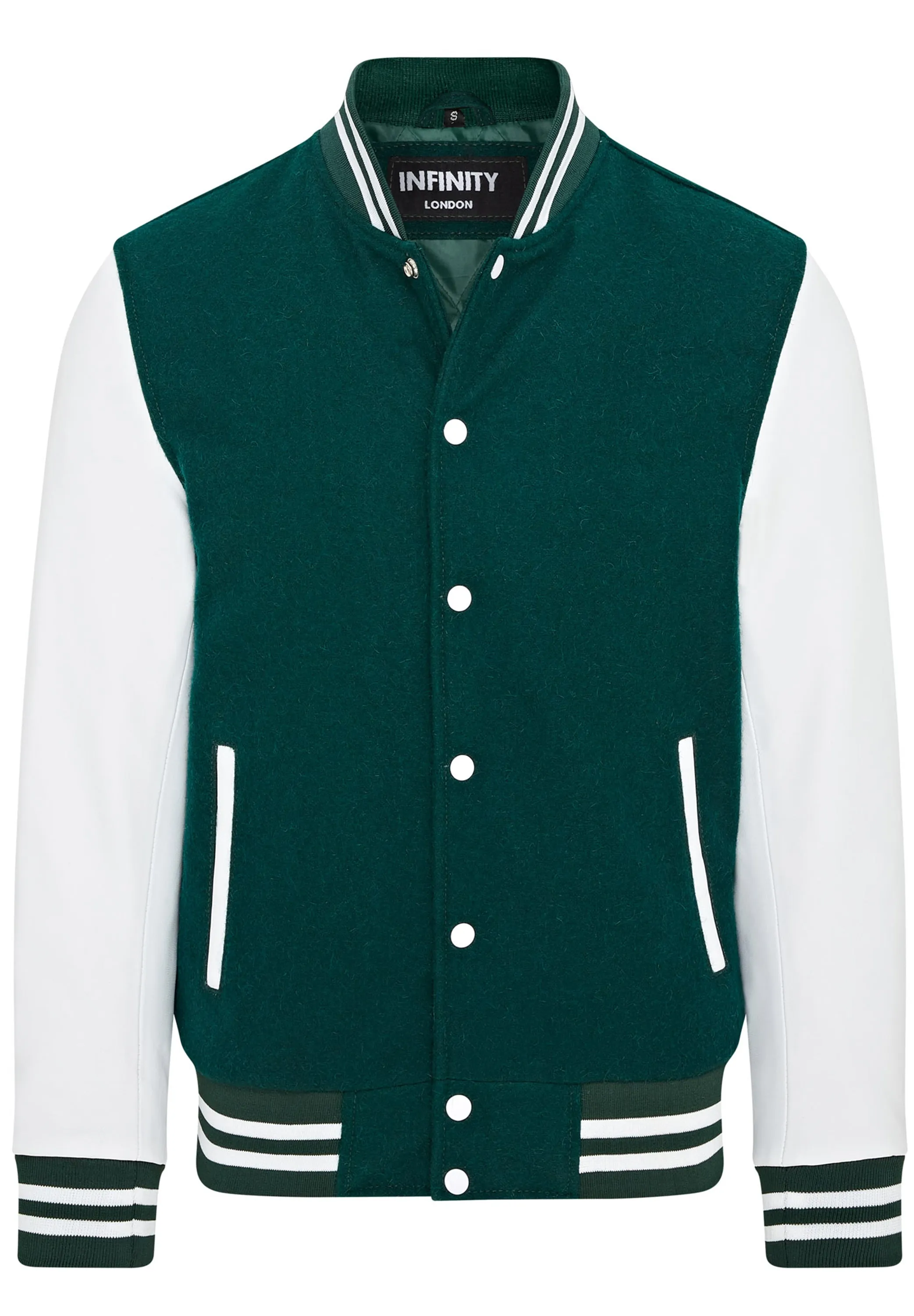 Letterman Baseball Wool Leather Varsity Bomber Jacket - Genoa