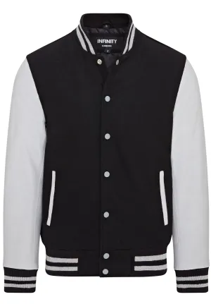 Letterman Baseball Wool Leather Varsity Bomber Jacket - Genoa