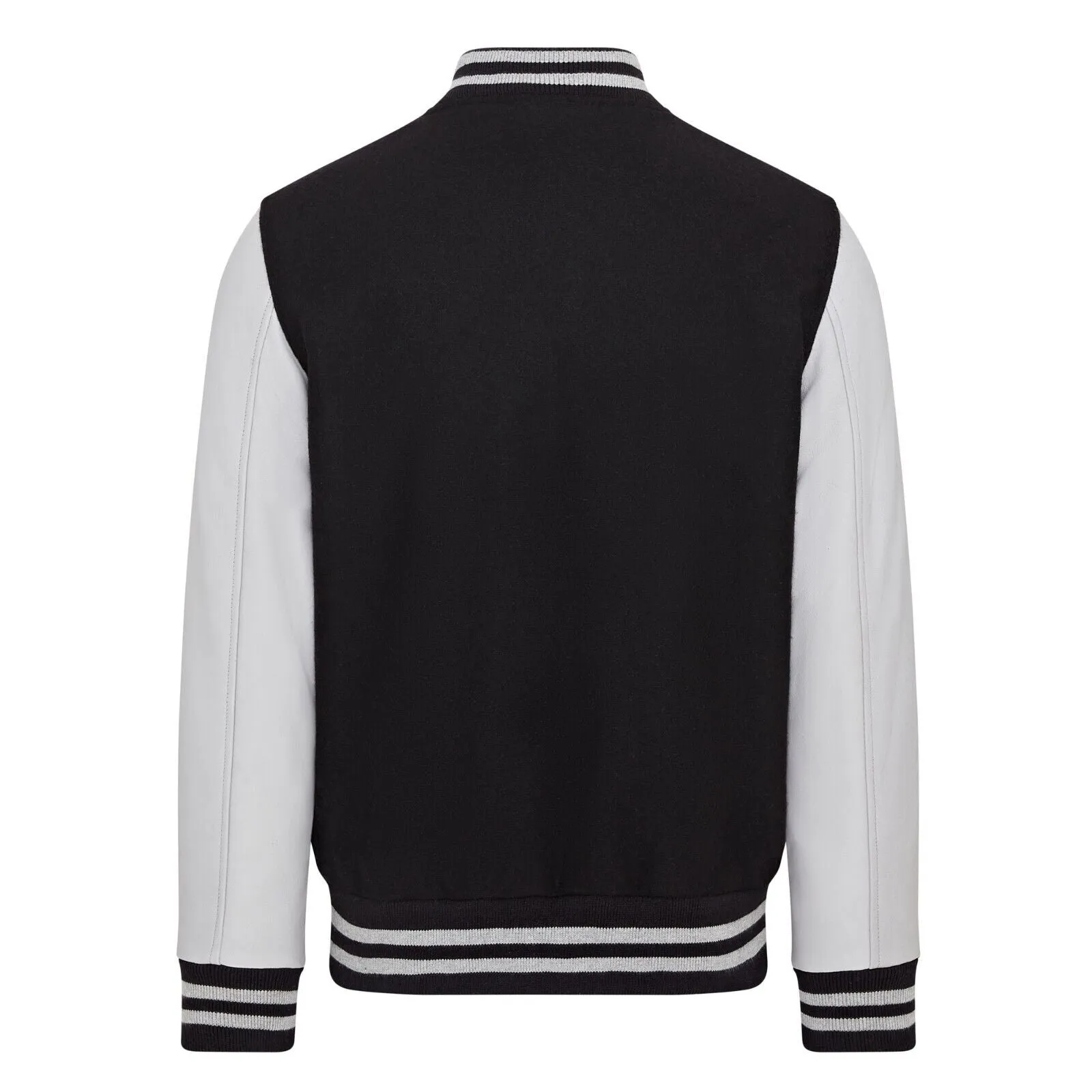 Letterman Baseball Wool Leather Varsity Bomber Jacket - Genoa