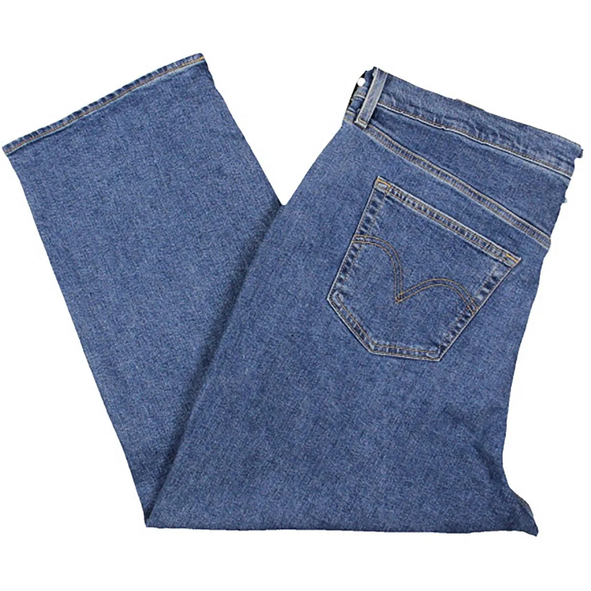 Levi's Womens Plus Knit Denim Straight Leg Jeans
