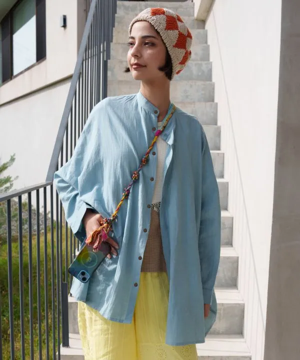 Linen Blend Bohemian Shirt