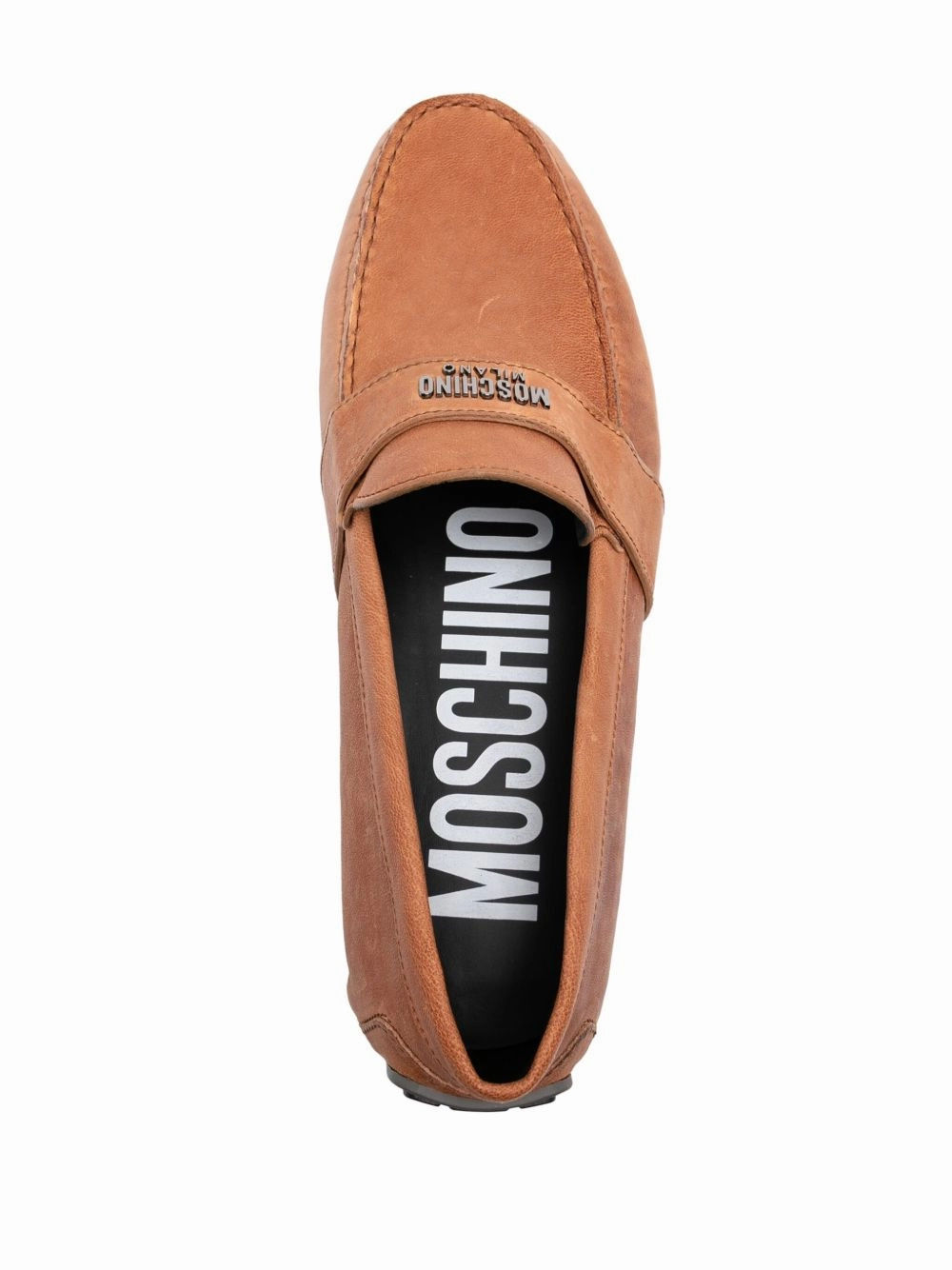 Logo-Plaque Detail Loafers
