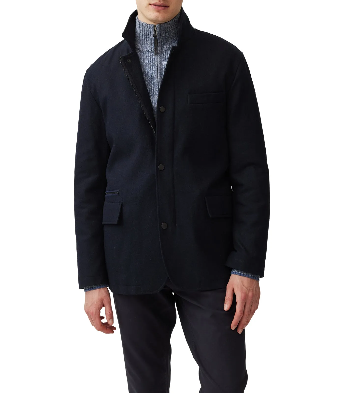 Longbush Wool-Blend Traveler Blazer