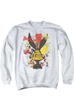Looney Tunes Cereal Adult Crewneck Sweatshirt