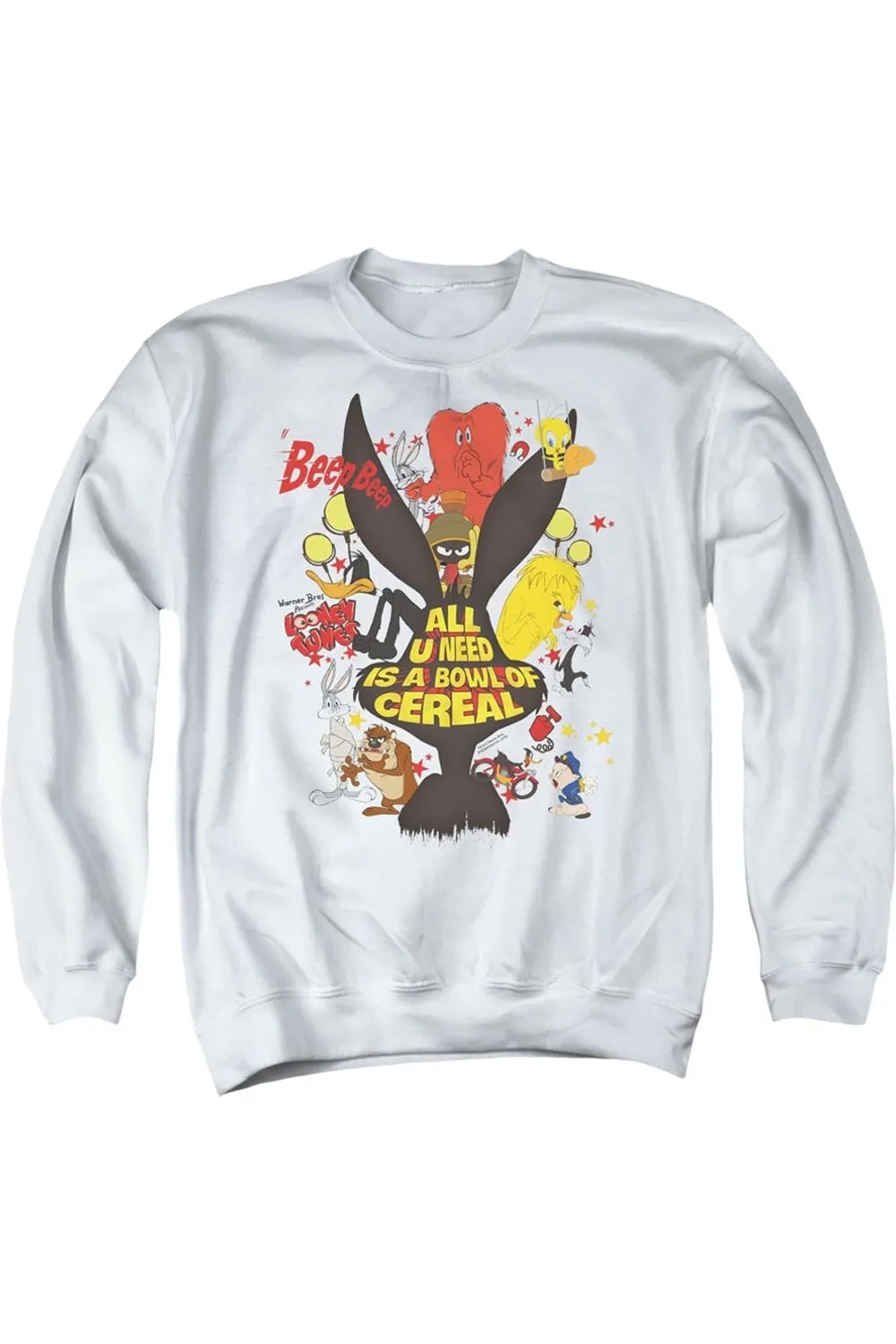 Looney Tunes Cereal Adult Crewneck Sweatshirt