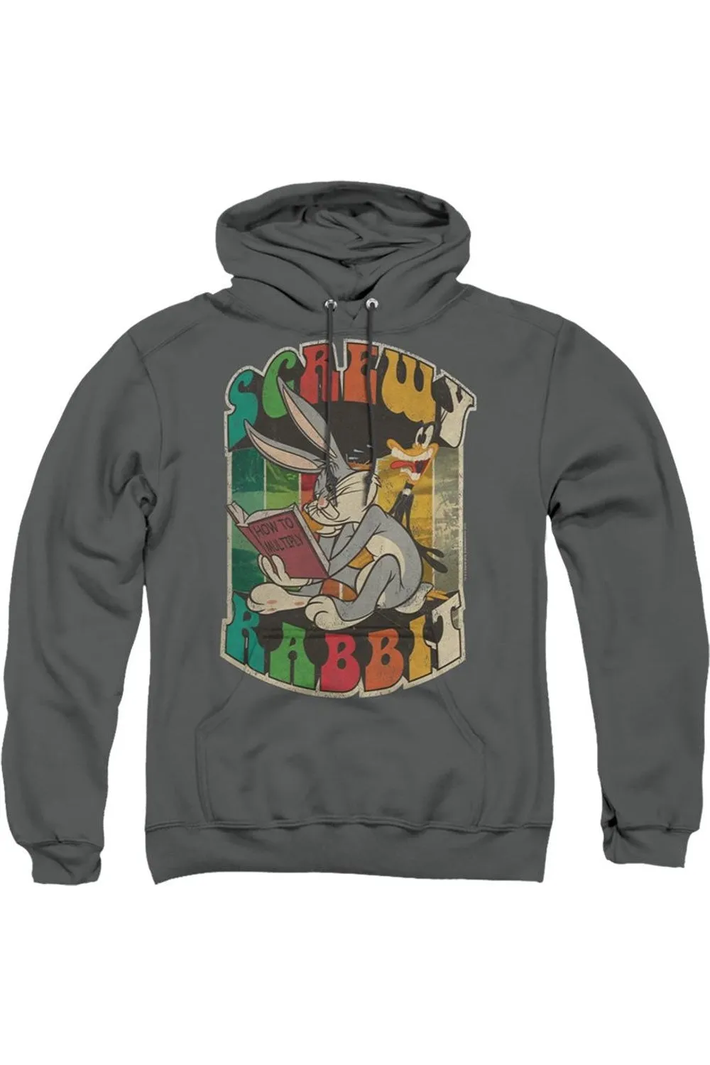 Looney Tunes Screwy Rabbit Adult Pull Over Hoodie / Hooded Sweatshirt