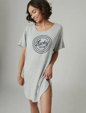 Lucky Brand Lucky Sleep Shirt Dark Grey Lucky Brand
