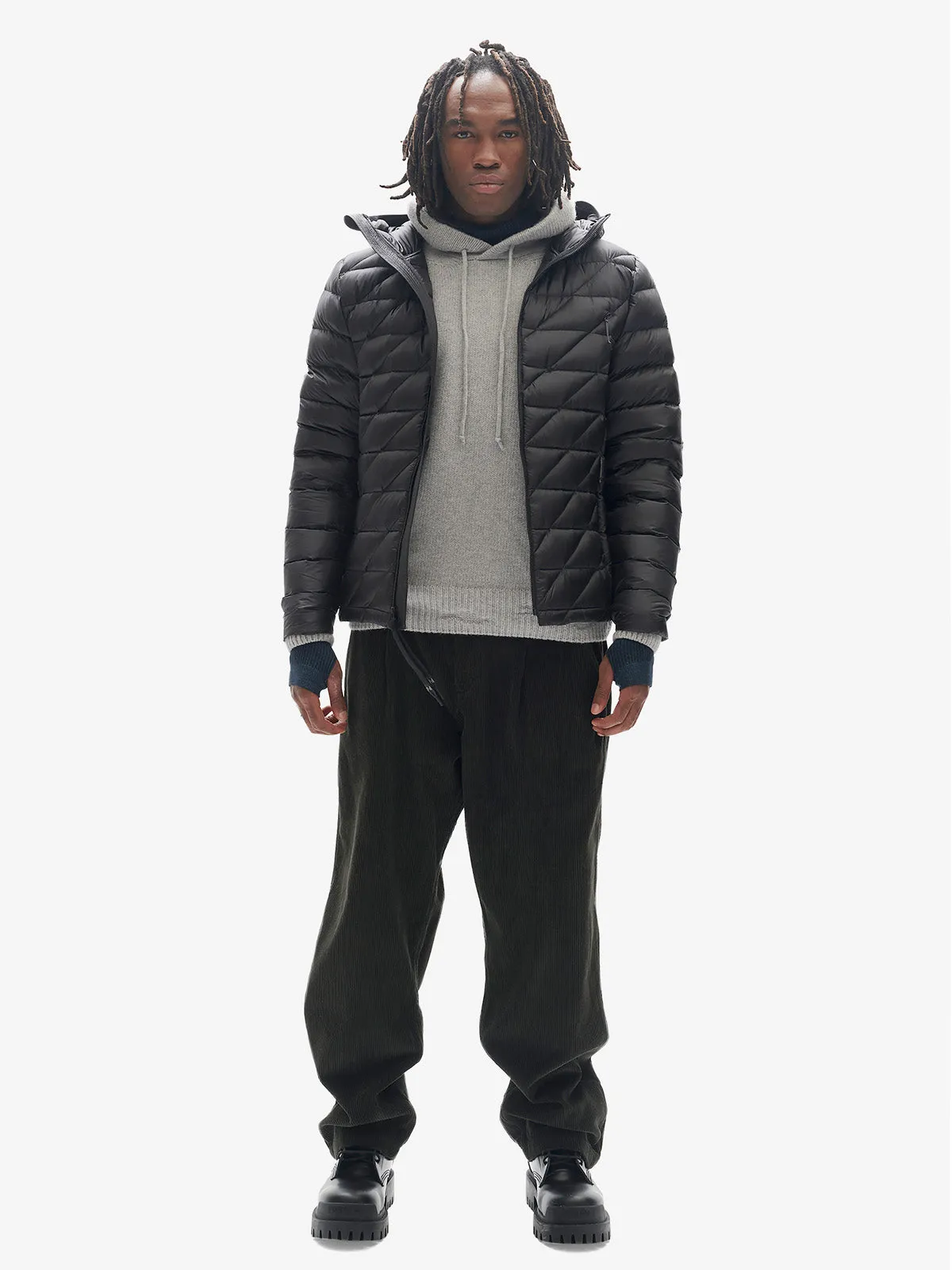 M PACKABLE DOWN JACKET - Black