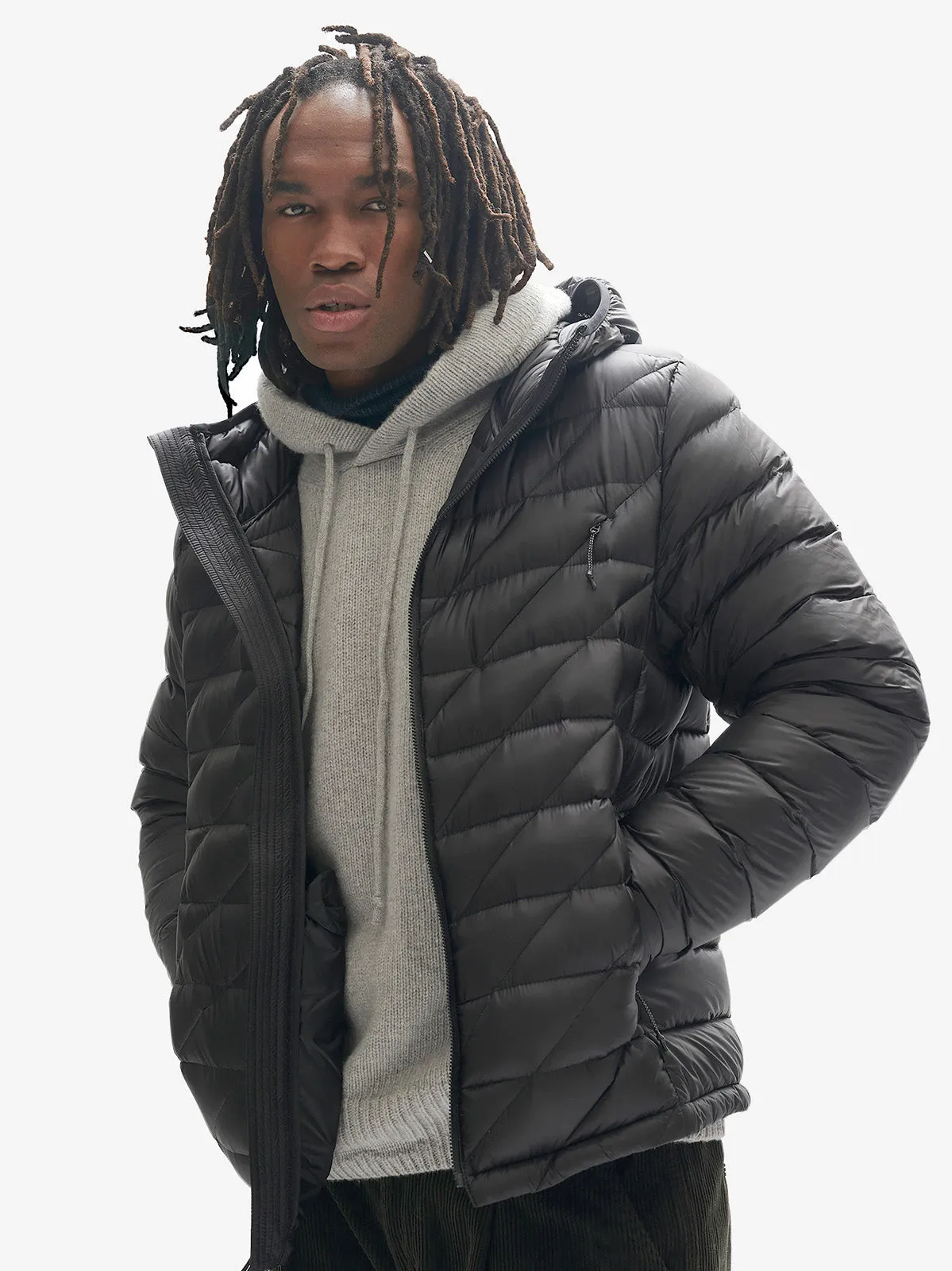 M PACKABLE DOWN JACKET - Black