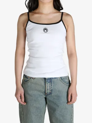 MARINE SERRE - Women Moon Logo Ribbed Jersey Tank Top Clothing_marine-serre