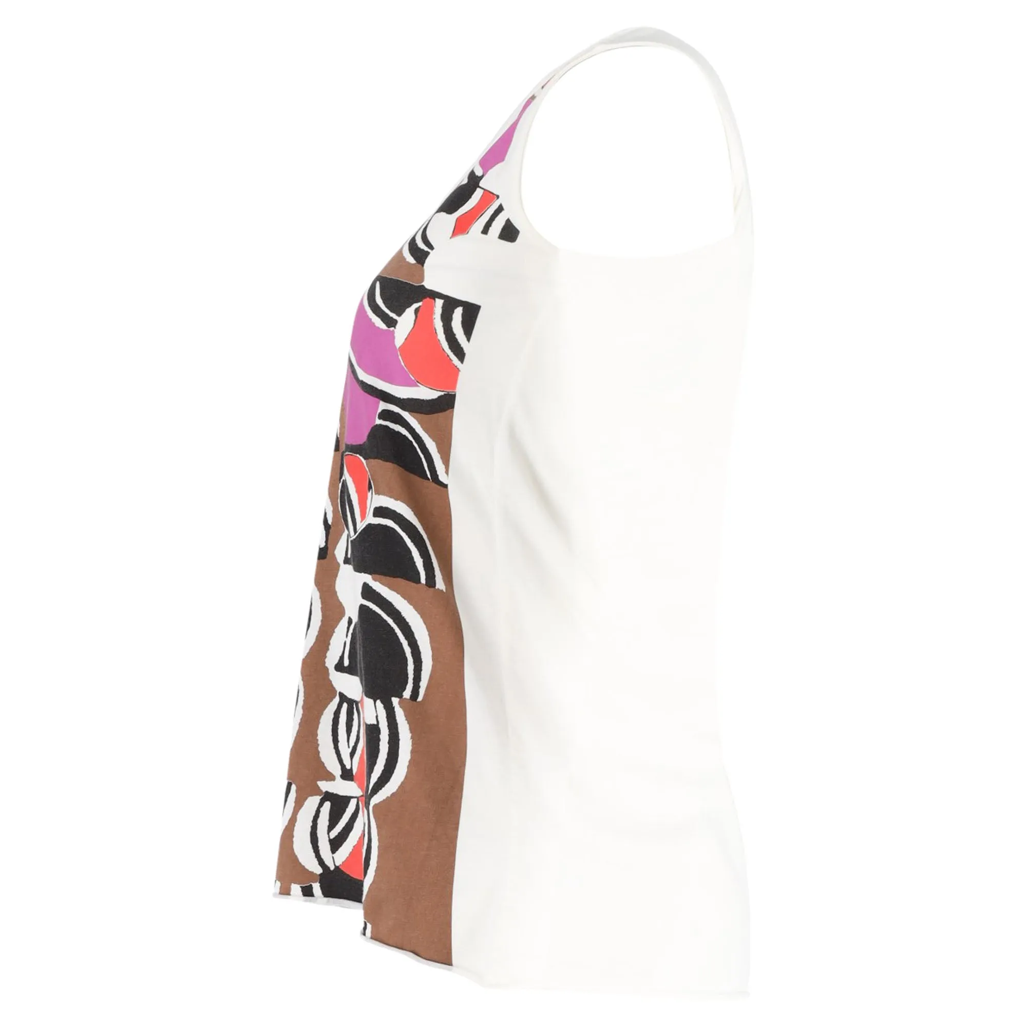 Marni Printed Tank Top in Multicolor Cotton