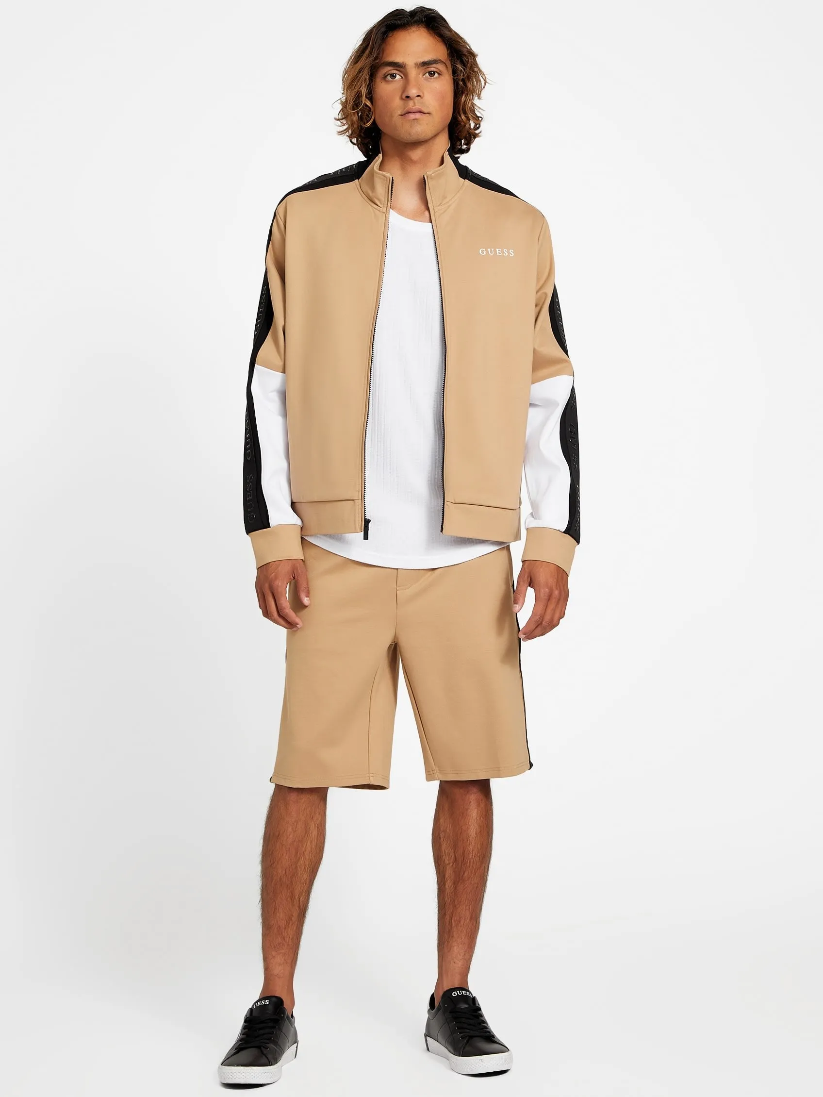 Mateo Color-Block Logo-Tape Jacket