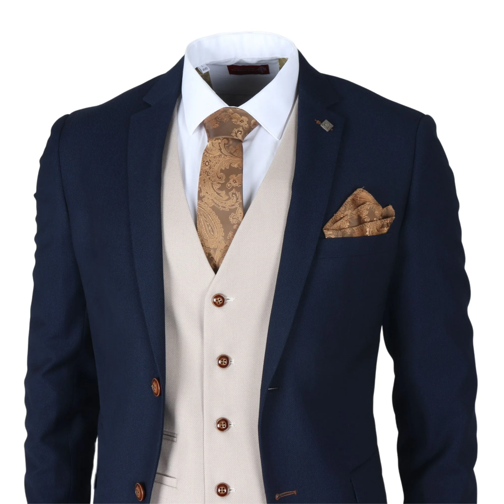 Mayfair 3 piece Grooms Suit