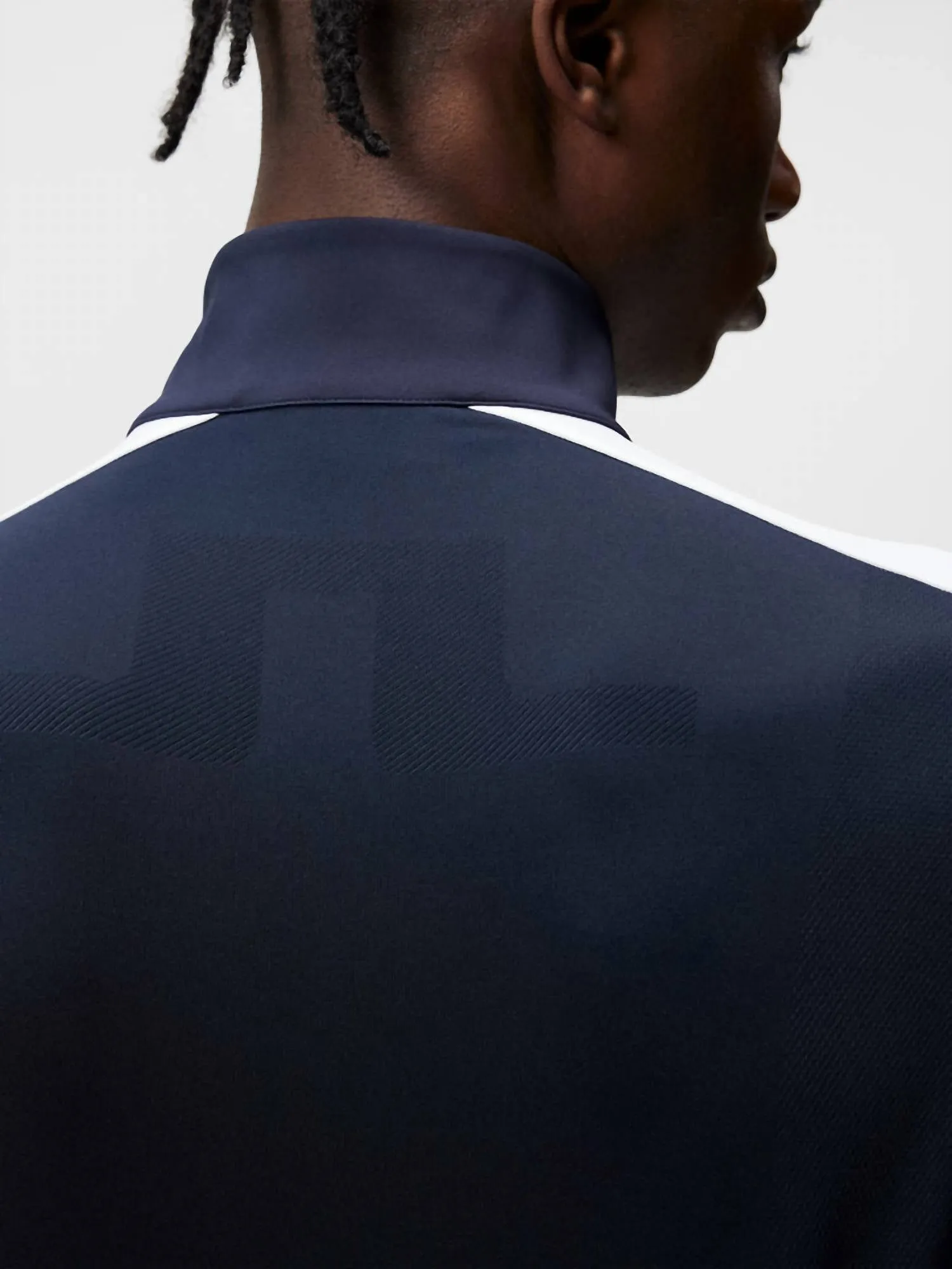 Melker Mesh Mid Layer Jacket In Navy