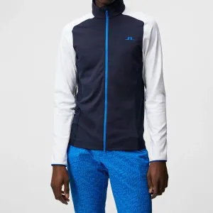Melker Mesh Mid Layer Jacket In Navy