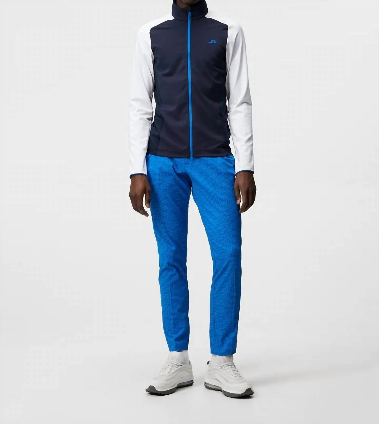 Melker Mesh Mid Layer Jacket In Navy