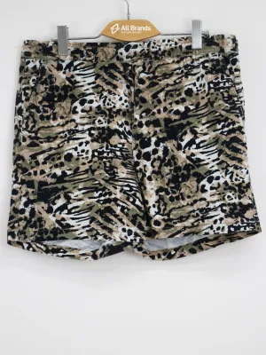 Men's Animal Print Drawstring Short,Multi