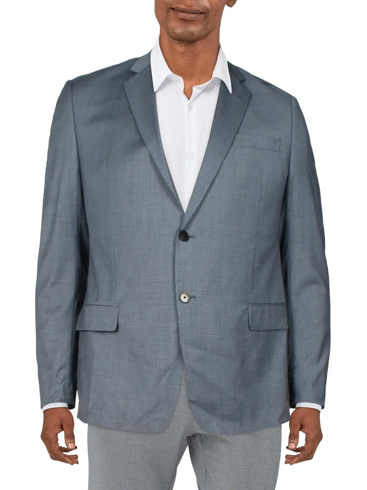 Mens Business Career Two-Button Blazer