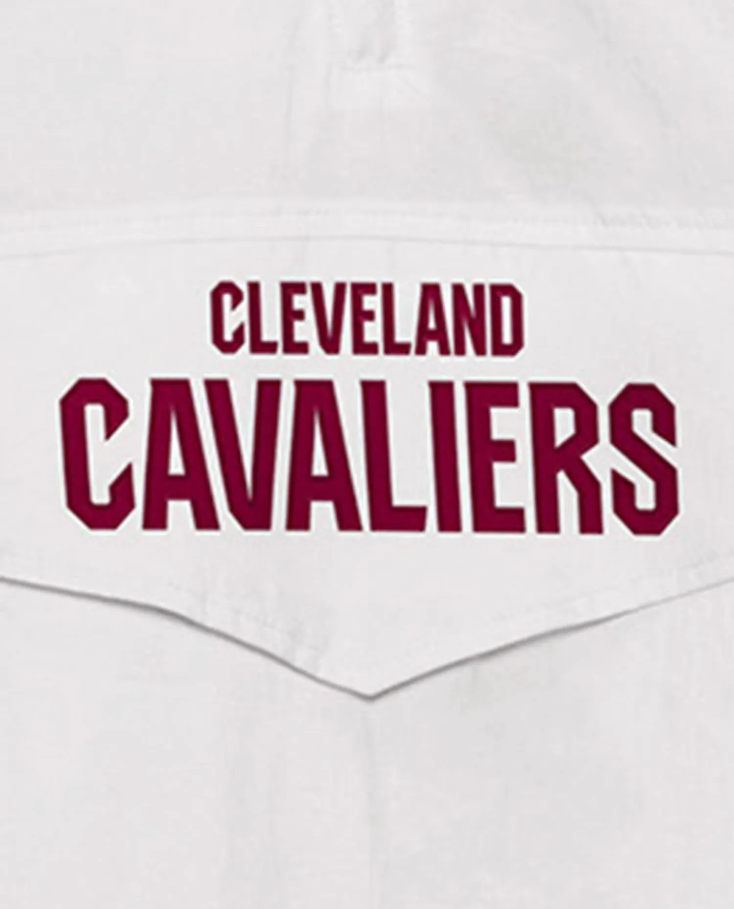 Men's Cleveland Cavaliers The Breakaway Nylon Half-Zip Jacket In White